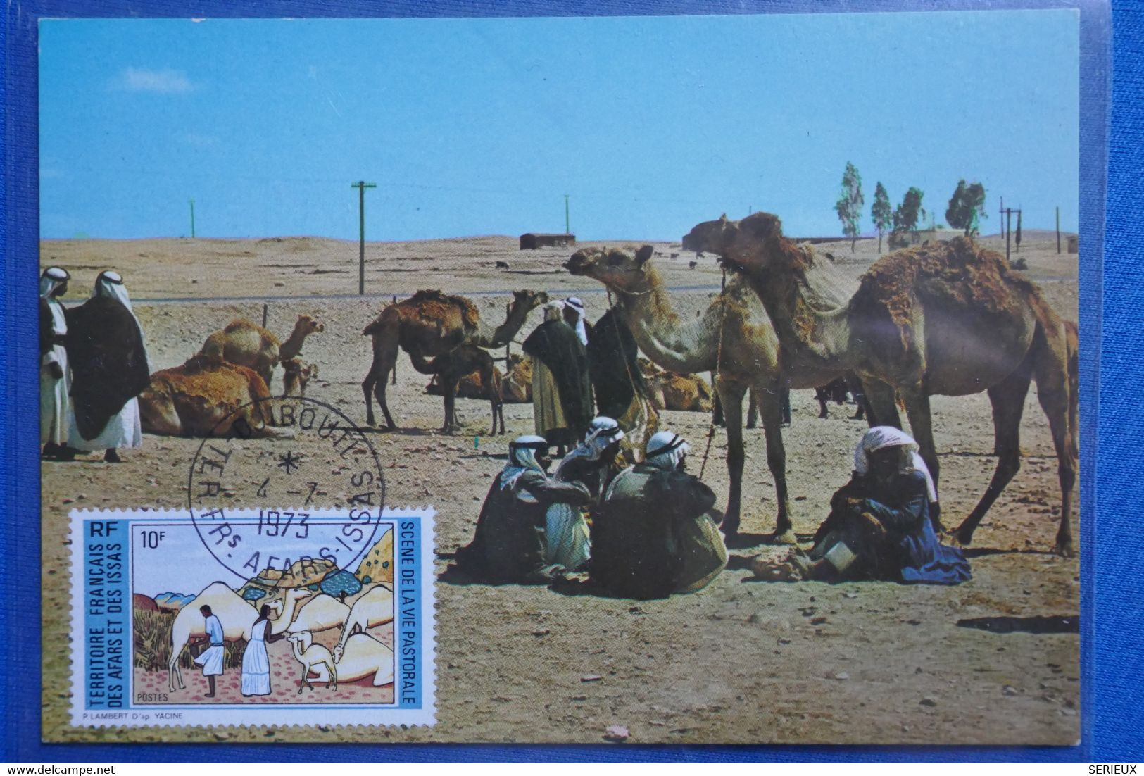 U22  TERRITOIRE AFARS  ET ISSAS.. BELLE CARTE 1973  TRES RARE - Brieven En Documenten