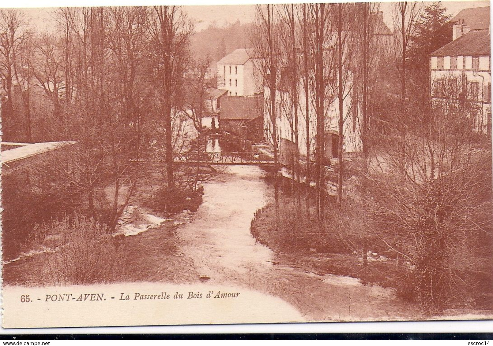 PONT AVEN La Passerelle Du Bois D'Amour N°-65 Edition Artaud Nantes - Pont Aven