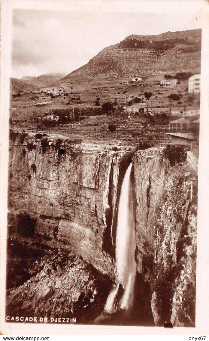 Carte Postale Photo BEYROUTH-BEIRUT-LIBAN-LIBANON-Cascade De DJEZZIN-JEZZINE - Liban