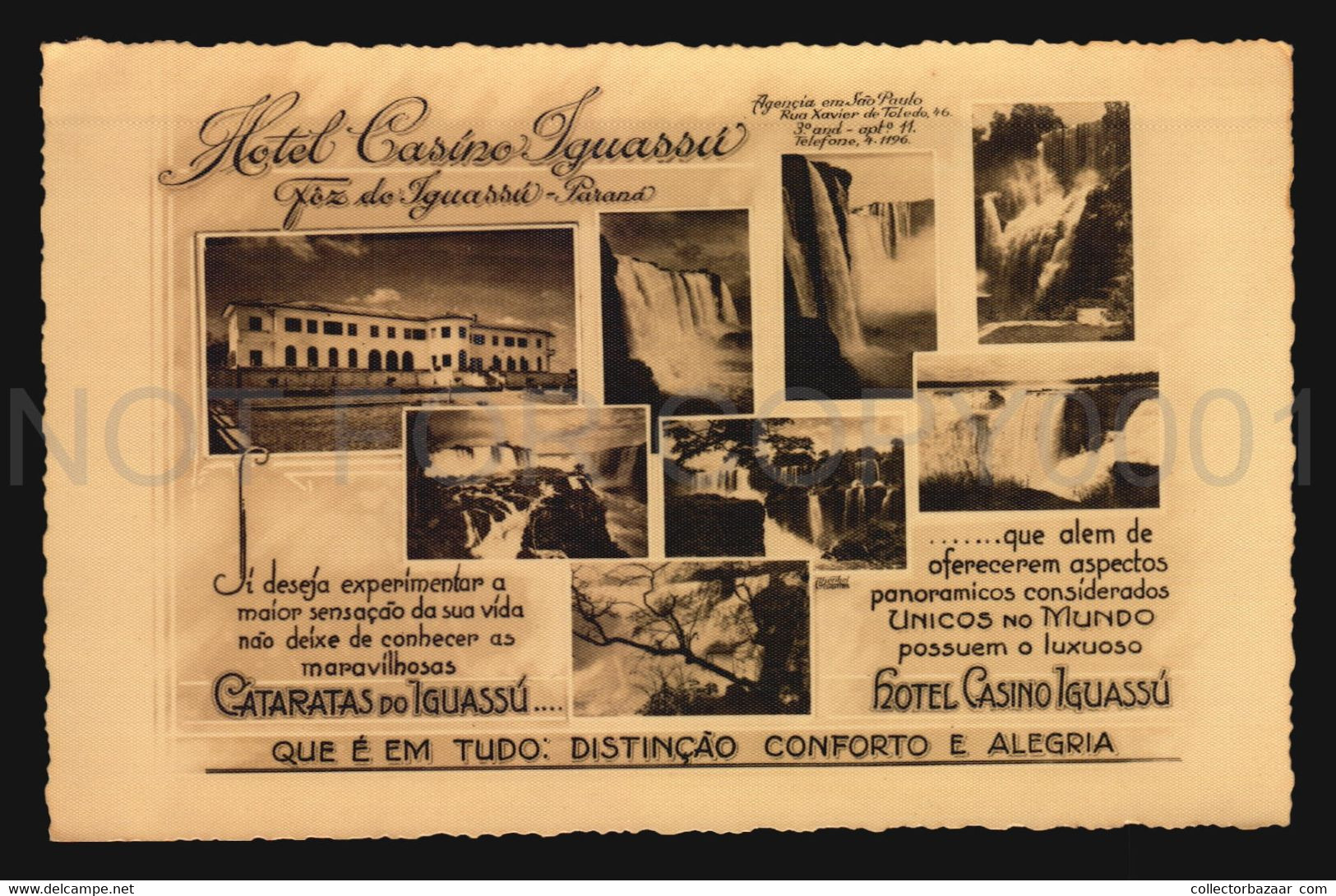 Brazil Hotel Casino Iguassu Foz Do Iguassu Parana Real Photo Postcard Cartao Postal  W6-832 - Casinos