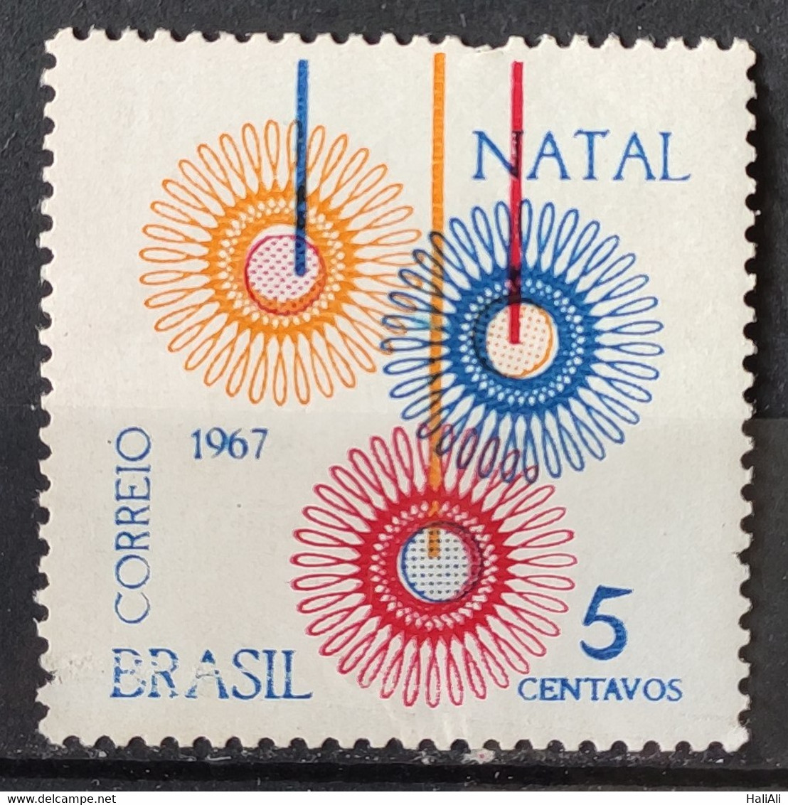 C 586 Brazil Stamp Christmas Religion 1967 1 - Andere & Zonder Classificatie