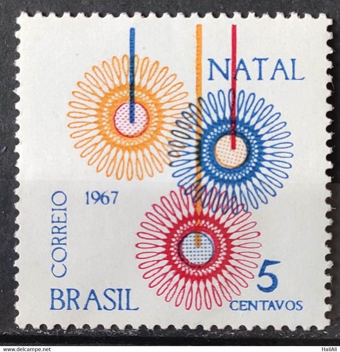C 586 Brazil Stamp Christmas Religion 1967 2 - Other & Unclassified