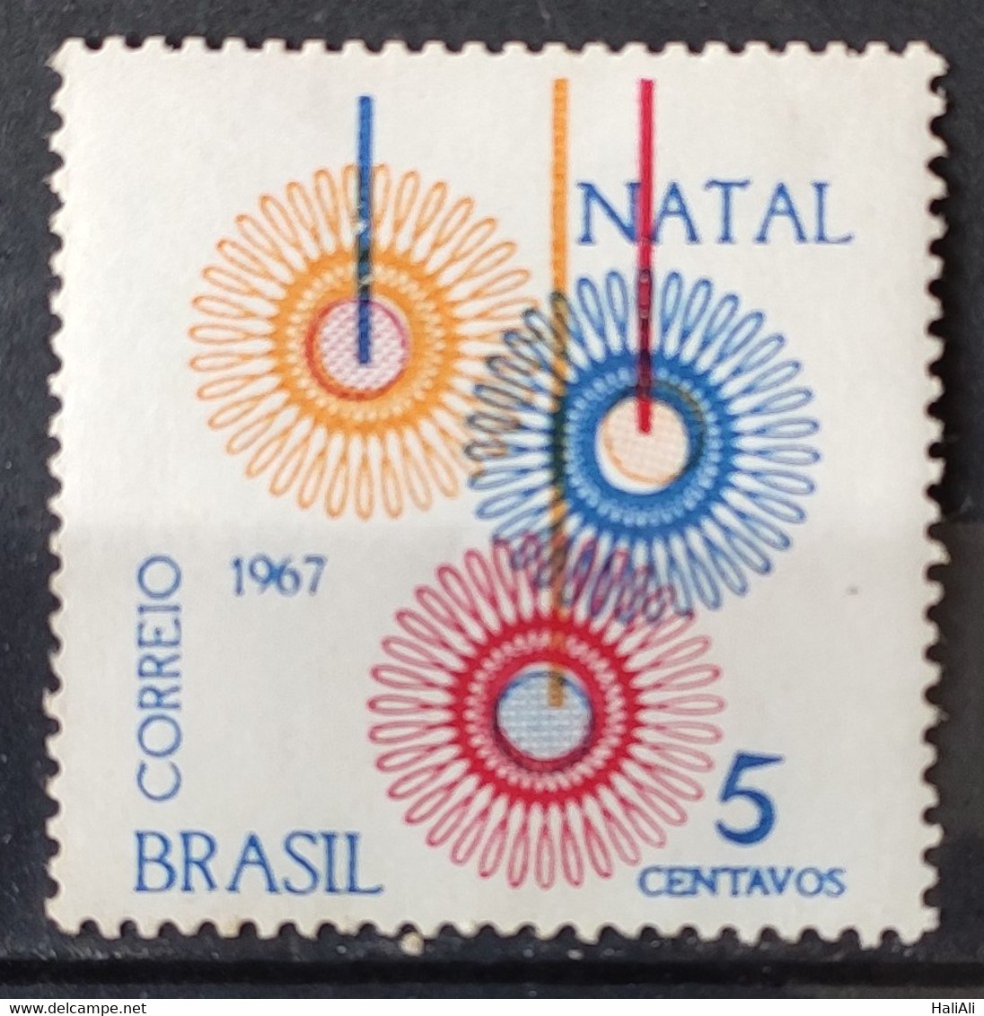 C 586 Brazil Stamp Christmas Religion 1967 4 - Other & Unclassified