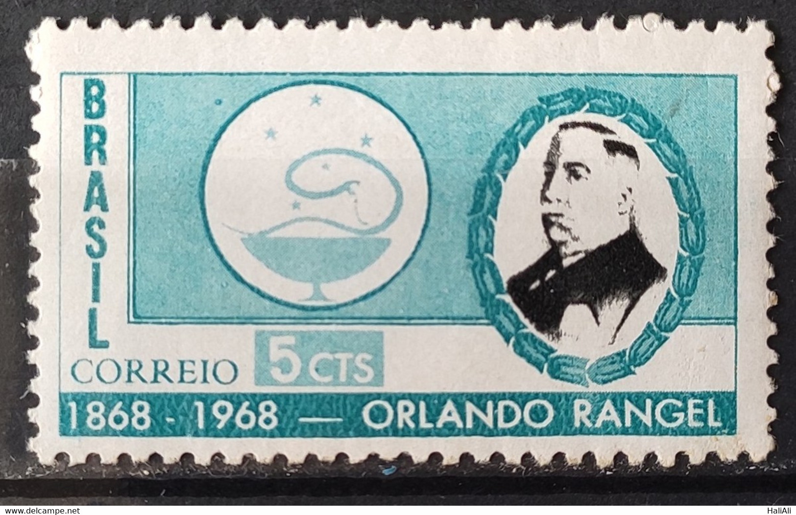 C 589 Brazil Stamp Centenary Orlando Rangel 1968 2 - Other & Unclassified