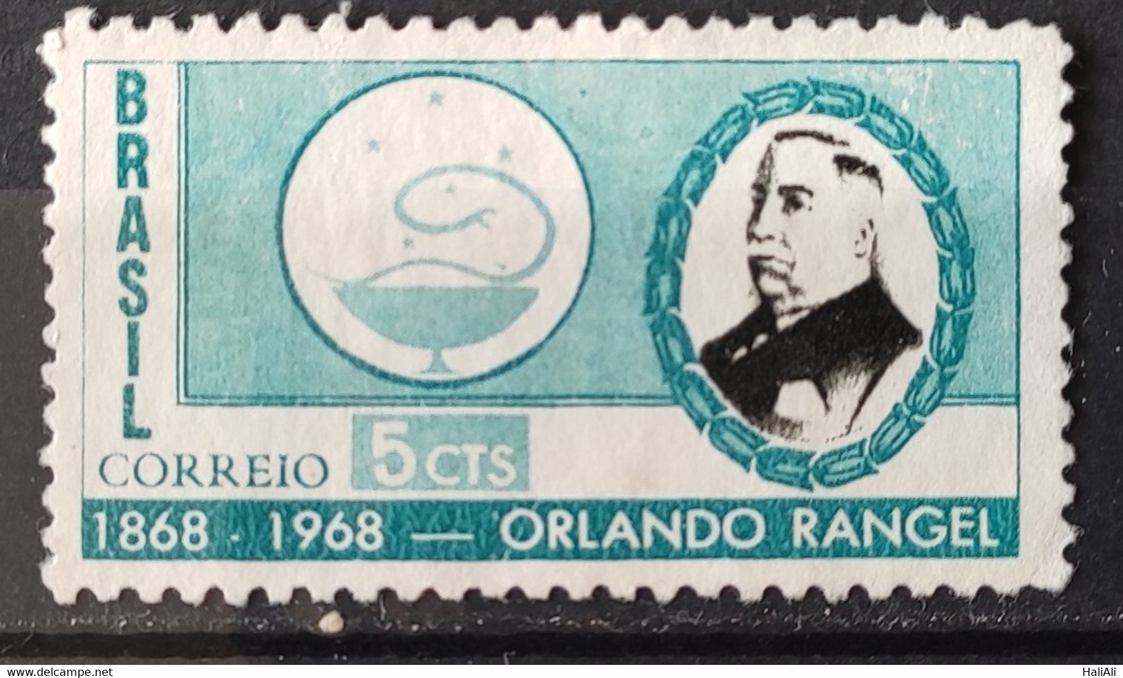 C 589 Brazil Stamp Centenary Orlando Rangel 1968 3 - Andere & Zonder Classificatie