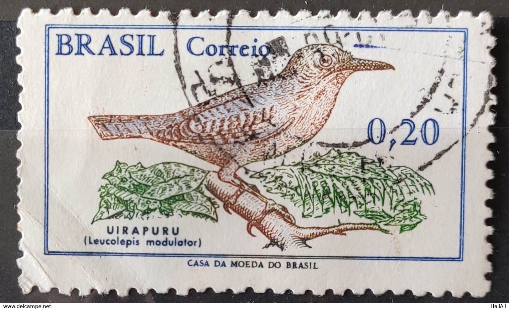 C 601 Brazil Stamp Brazilian Birds Uirapuru Fauna 1968 Circulated 2 - Other & Unclassified