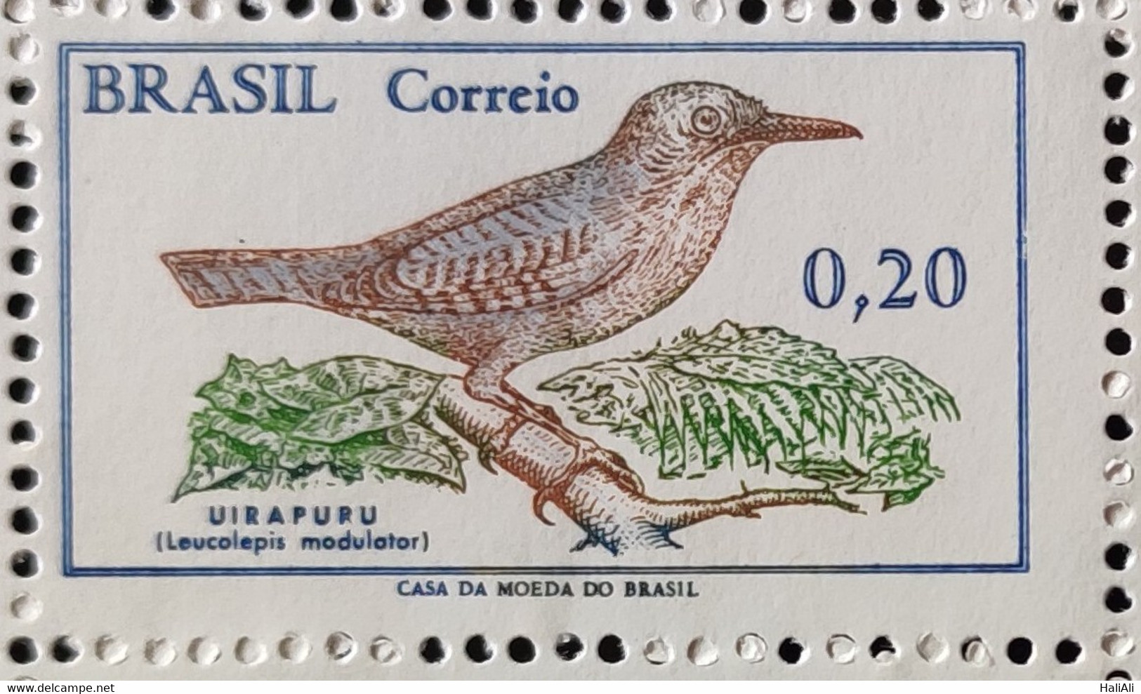 C 601 Brazil Stamp Brazilian Birds Uirapuru Fauna 1968 - Andere & Zonder Classificatie