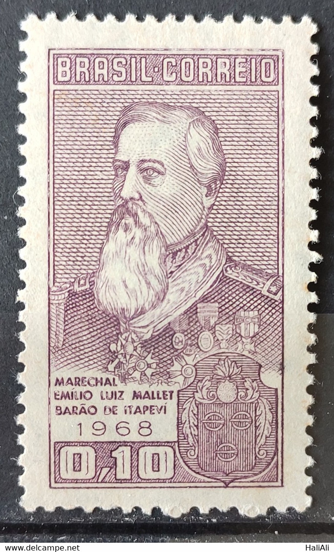 C 604 Brazil Stamp Marshal Emilio Luiz Mallet Barao De Itapevi Military 1968 1 - Sonstige & Ohne Zuordnung