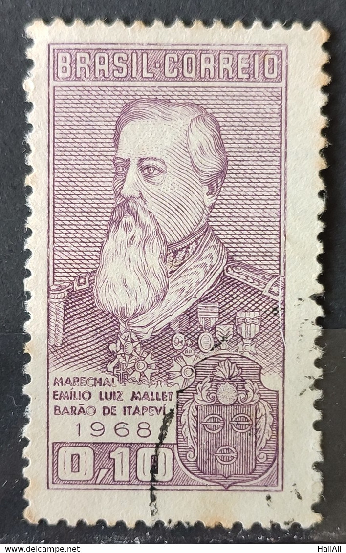 C 604 Brazil Stamp Marshal Emilio Luiz Mallet Barao De Itapevi Military 1968 Circulated 2 - Sonstige & Ohne Zuordnung