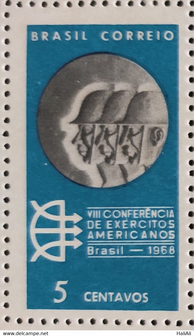 C 608 Brazil Stamp Conference Of American Armies Military 1968 1 - Autres & Non Classés