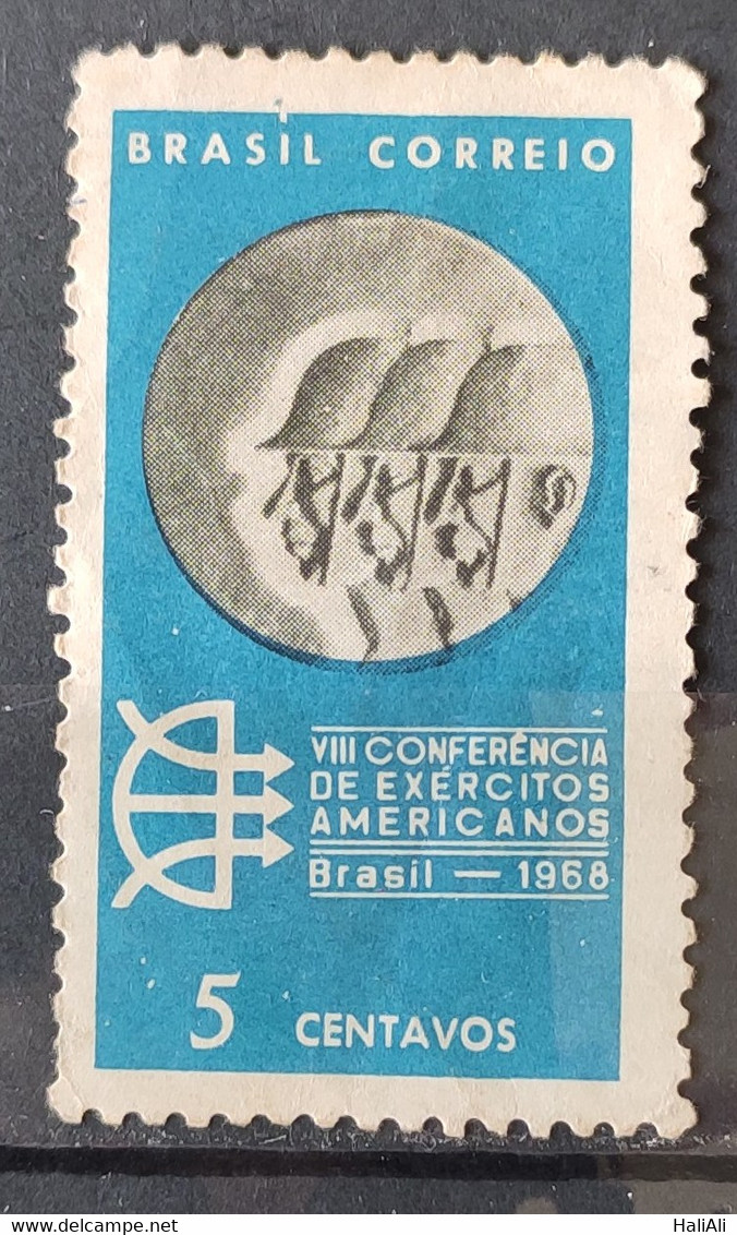 C 608 Brazil Stamp Conference Of American Armies Military 1968 3 - Other & Unclassified