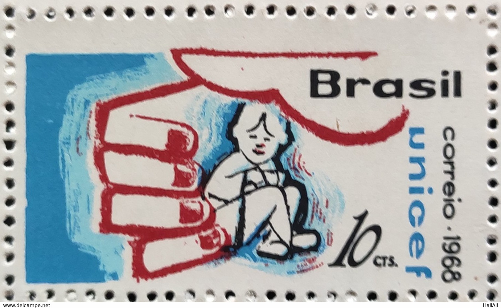 C 612 Brazil Stamp Fund Of United Nations For Children's Hand 1968 - Andere & Zonder Classificatie