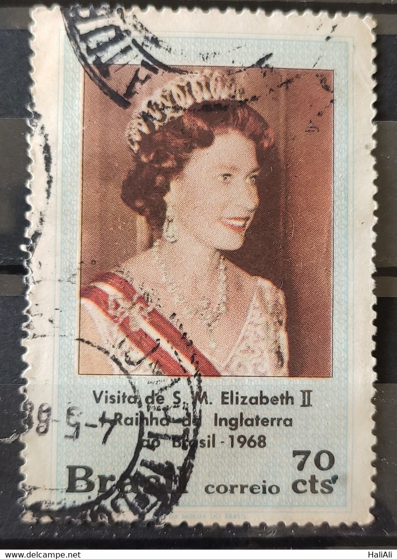 C 617 Brazil Stamp Queen Elisabeth England Monarchy 1968 Circulated 1 - Andere & Zonder Classificatie