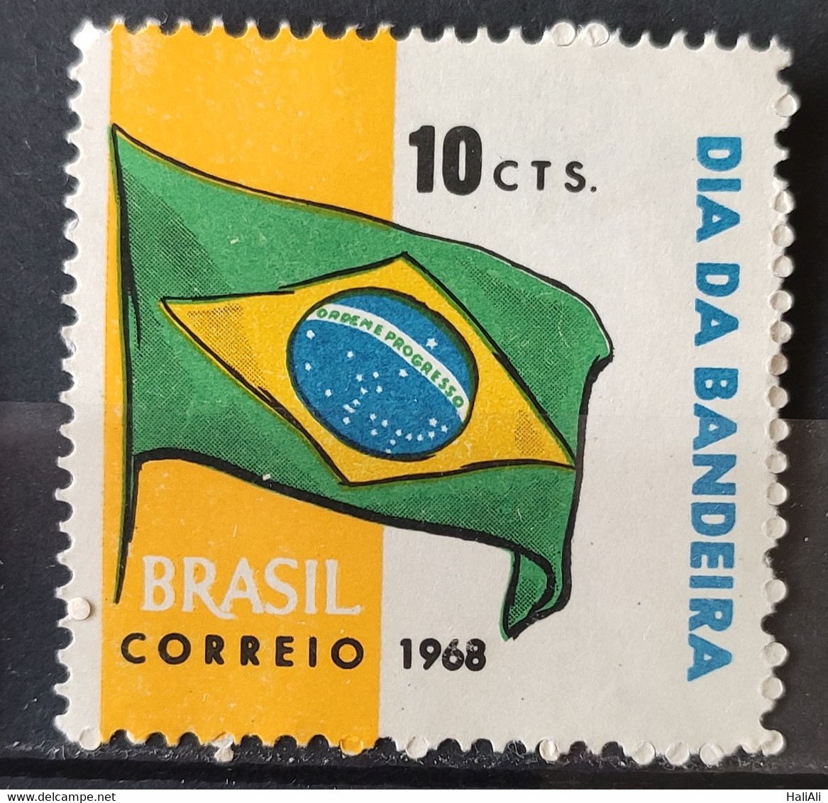 C 619 Brazil Stamp Flag Day 1968 1 - Sonstige & Ohne Zuordnung