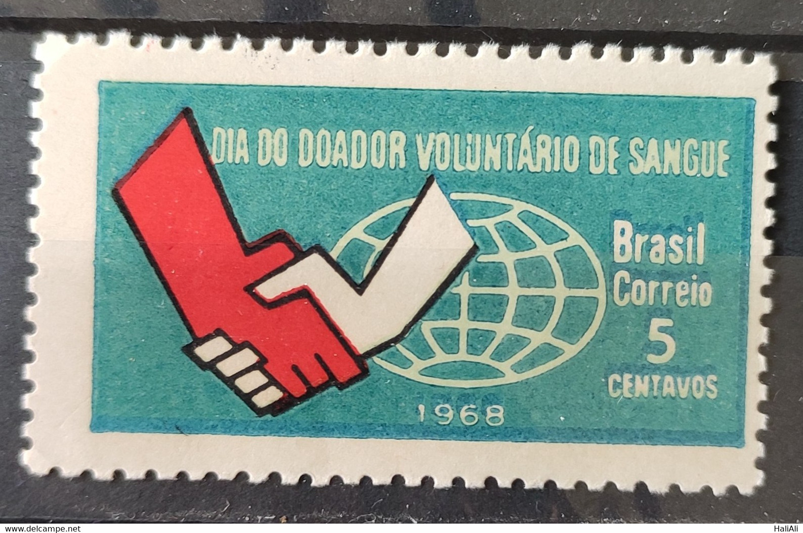 C 621 Brazil Stamp Blood Donor Day 1968 1 - Sonstige & Ohne Zuordnung