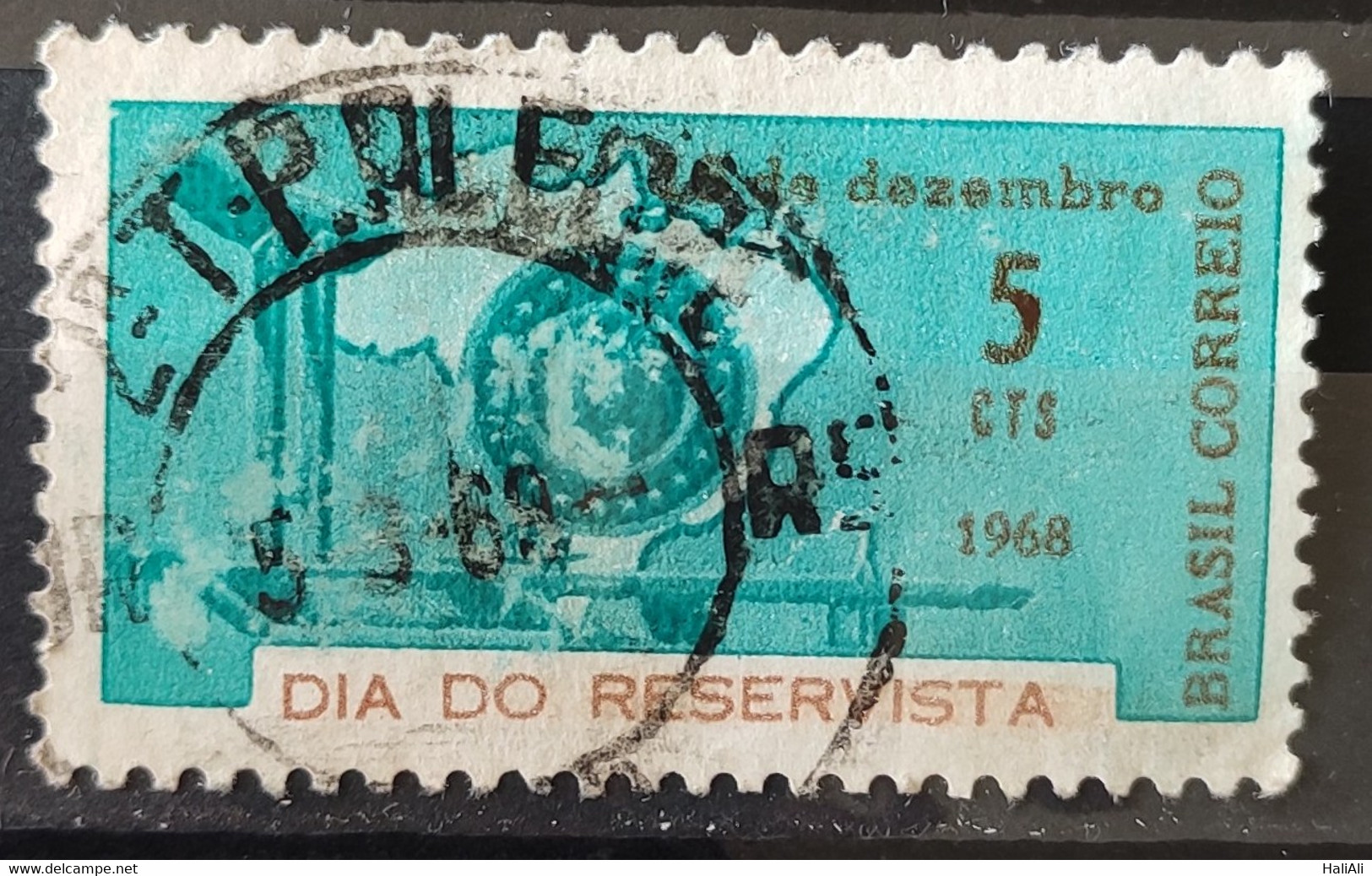 C 625 Brazil Stamp Day Reservist Military Map 1968 Circulated 1 - Sonstige & Ohne Zuordnung