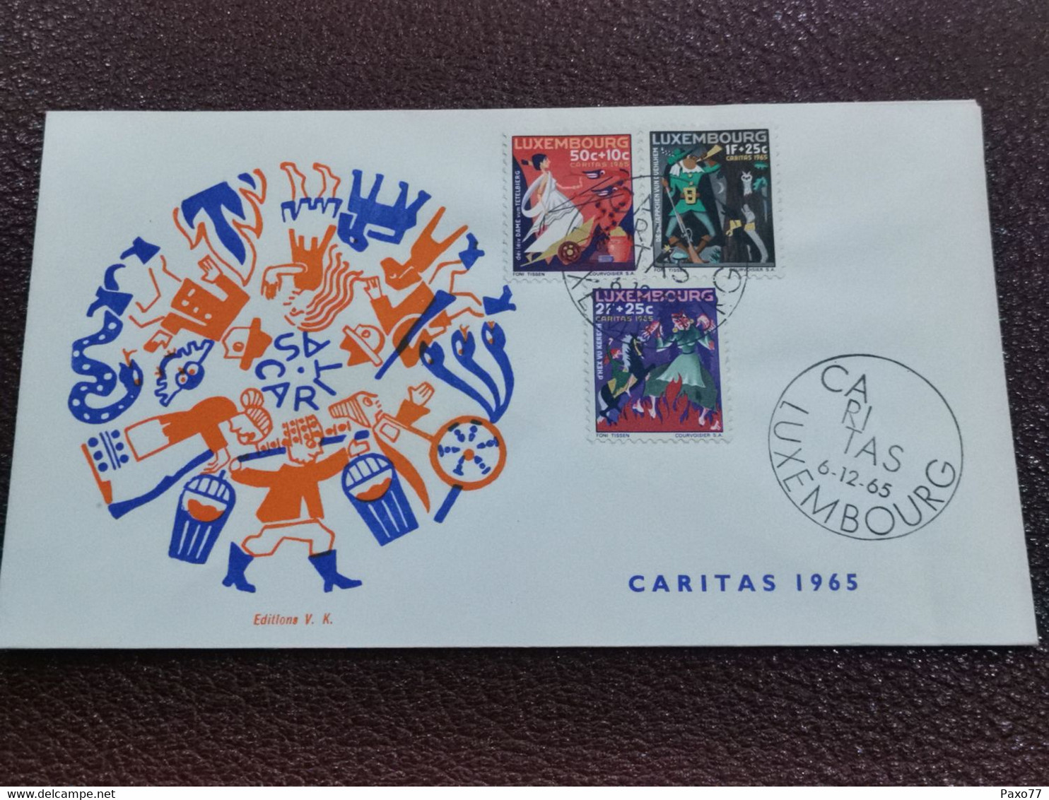 Luxembourg, Caritas 1965 - FDC