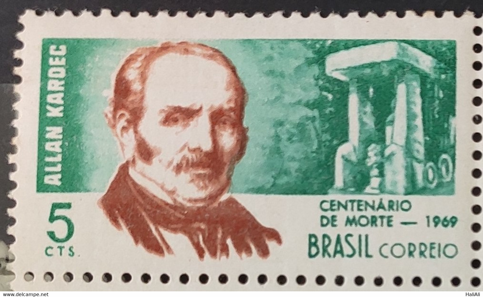 C 631 Brazil Stamp Centenary Of Disembodiment Of Allan Kardec Spiritualism 1969 - Sonstige & Ohne Zuordnung