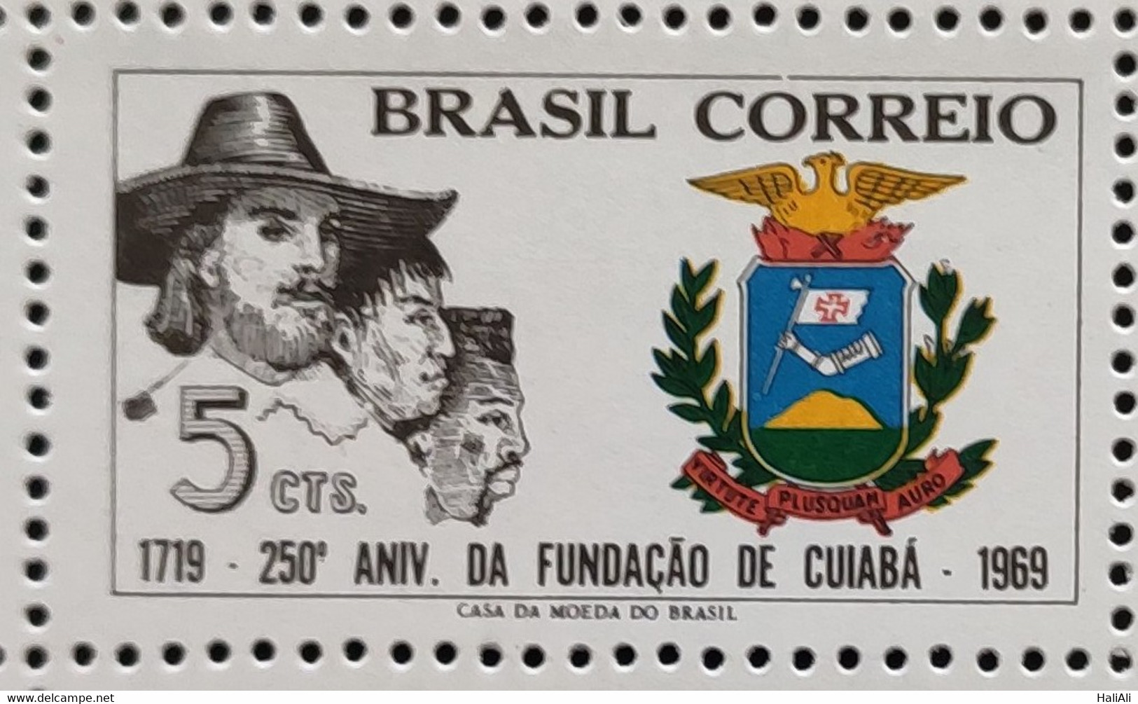 C 632 Brazil Stamp Birthday Of Cuiaba Mato Grosso Brasao 1969 - Other & Unclassified