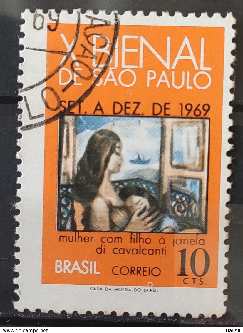 C 638 Brazil Stamp Sao Paulo Biennial Art Di Cavalcanti 1969 Circulated 1 - Andere & Zonder Classificatie