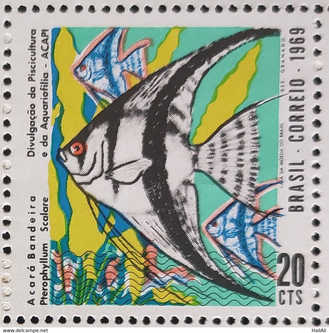 C 639 Brazil Stamp Disclosure Of Fish Farming 1969 - Andere & Zonder Classificatie