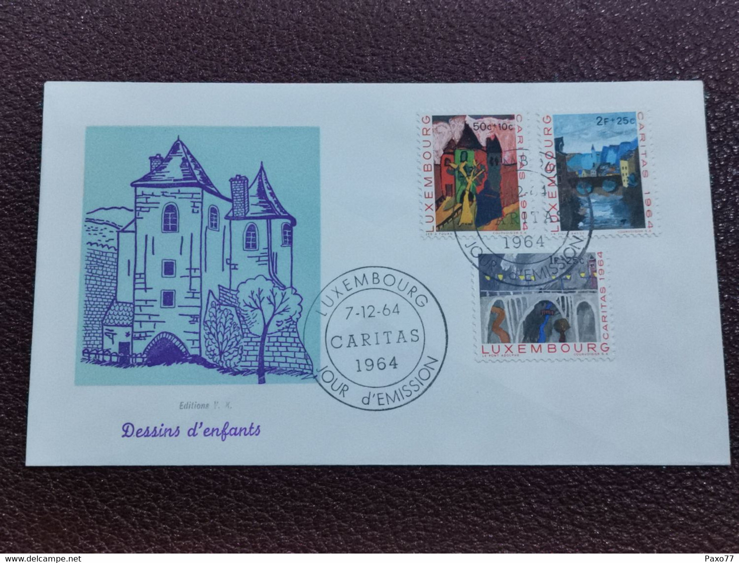 Luxembourg, Caritas 1964 - FDC