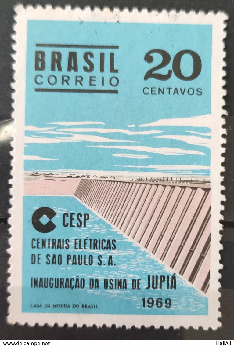 C 646 Brazil Stamp Inauguration Of The Hydroelectric Plant Jupiá Energy Rio Parana 1969 Circulated 3 - Other & Unclassified
