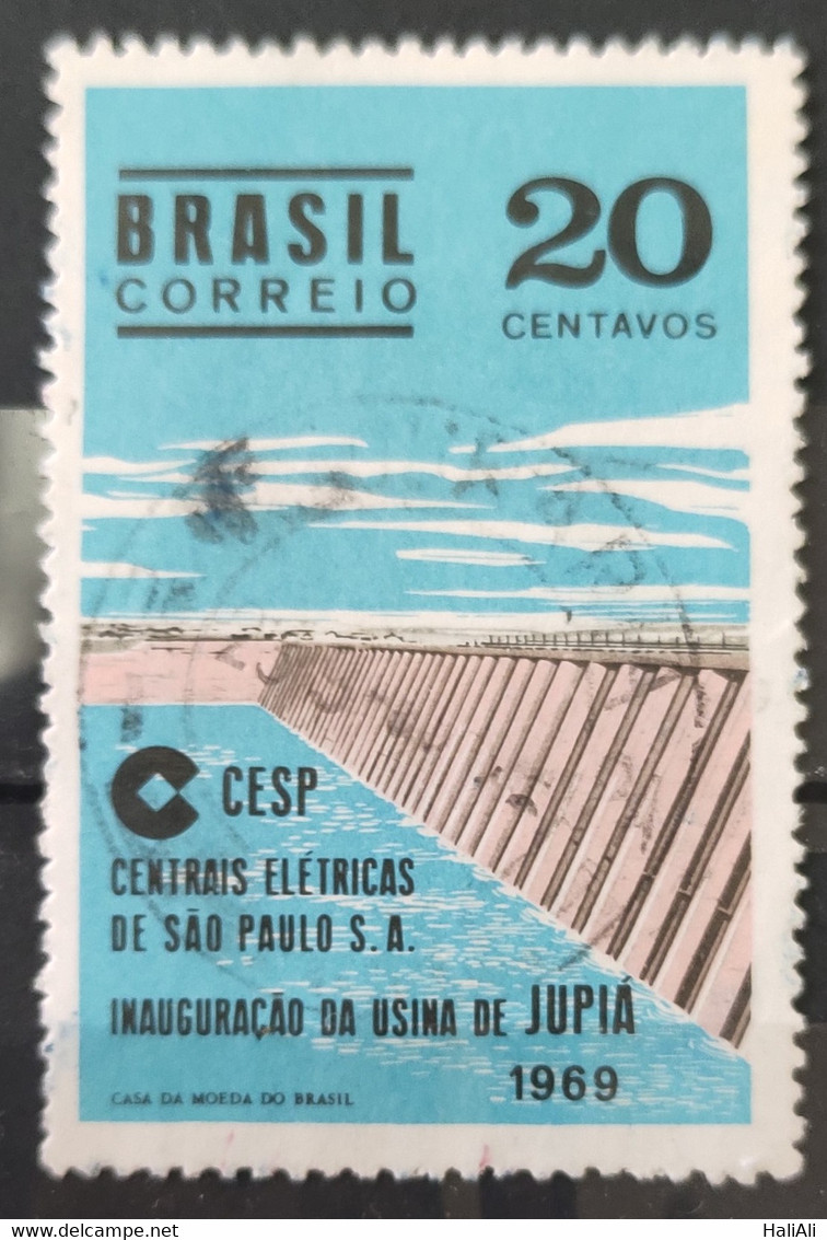 C 646 Brazil Stamp Inauguration Of The Hydroelectric Plant Jupiá Energy Rio Parana 1969 Circulated 5 - Andere & Zonder Classificatie