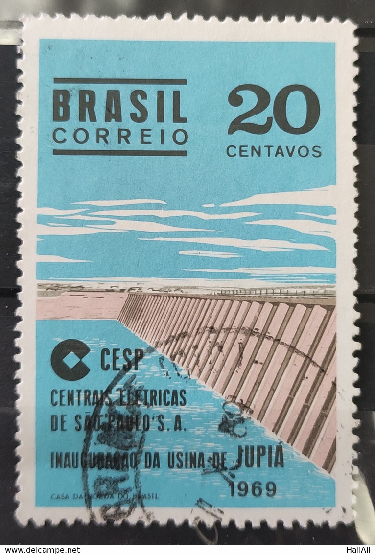 C 646 Brazil Stamp Inauguration Of The Hydroelectric Plant Jupiá Energy Rio Parana 1969 Circulated 7 - Andere & Zonder Classificatie