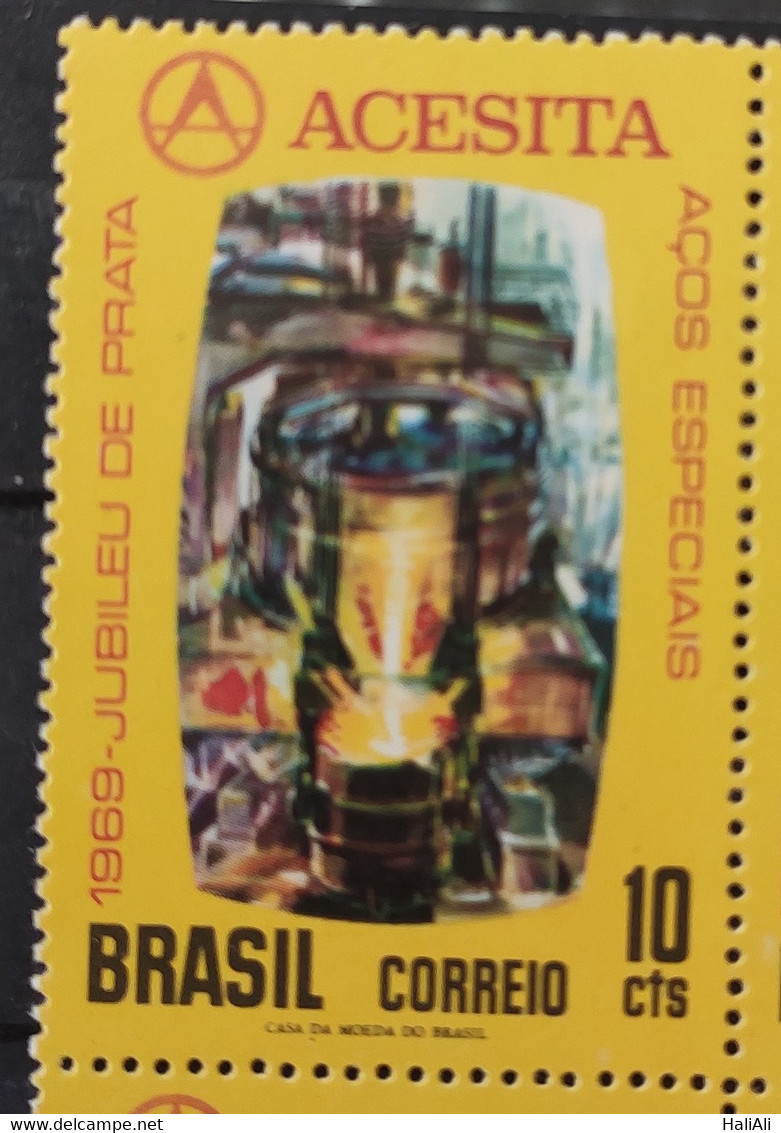 C 653 Brazil Stamp Silver Jubilee Of Acesita Economy 1969 - Other & Unclassified