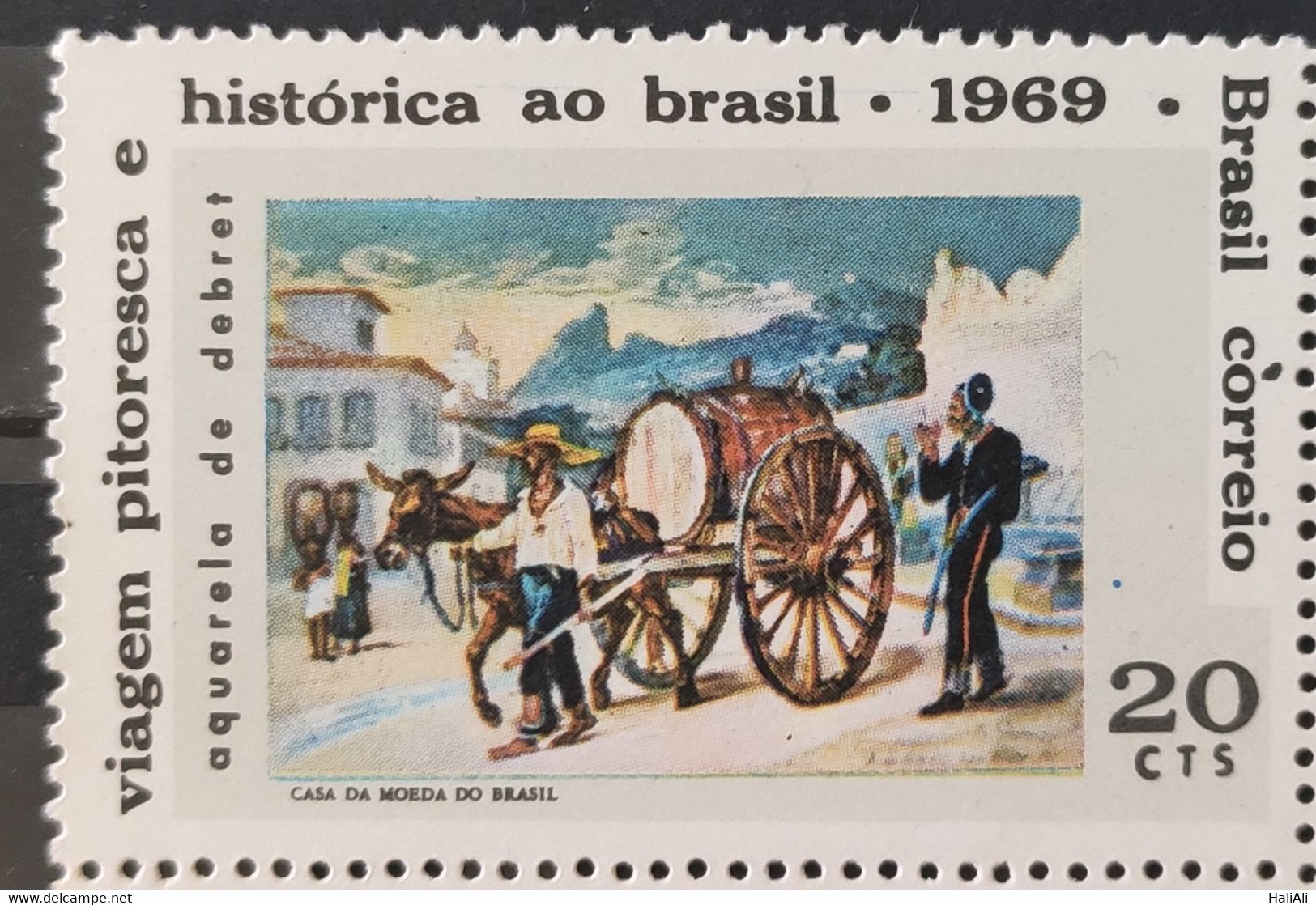 C 654 Brazil Stamp 200 Years Painter Jean Baptiste Debret Art 1969 - Other & Unclassified