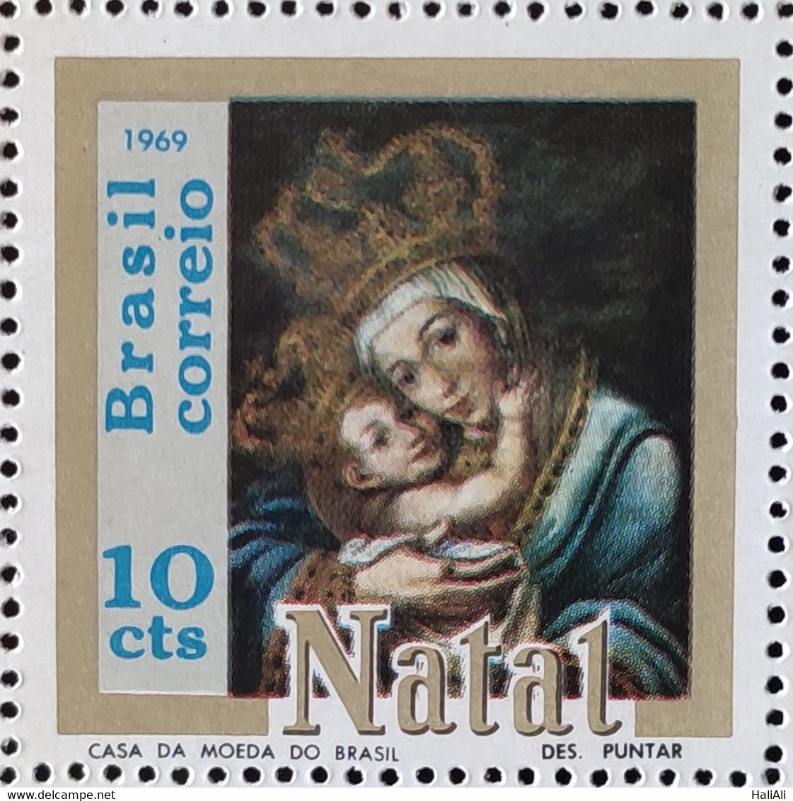C 659 Brazil Stamp Christmas Religion Art 1969 - Otros & Sin Clasificación