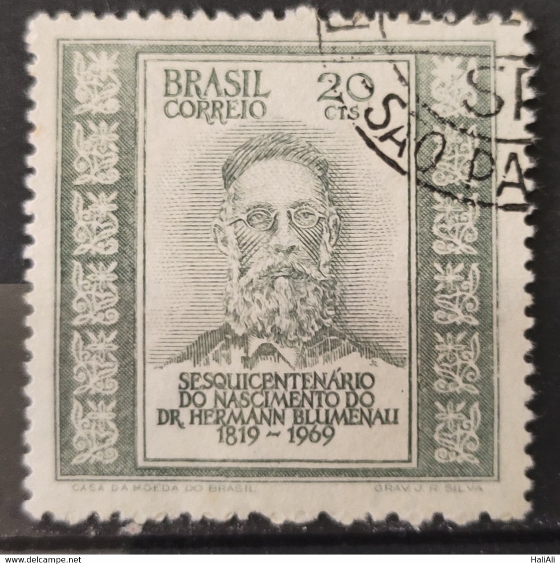 C 661 Brazil Stamp 150 Years Hermann Blumenau 1969 Circulated 1 - Other & Unclassified