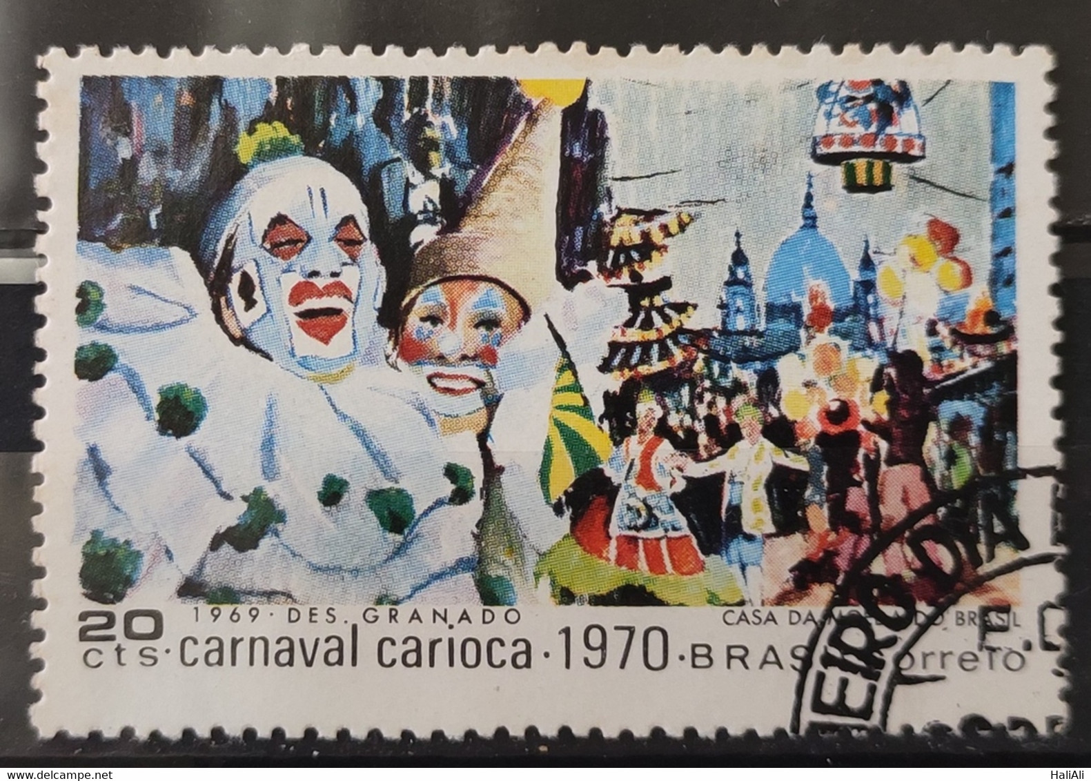 C 664 Brazil Stamp Rio Carnival Party Music 1969 Circulated 1 - Other & Unclassified