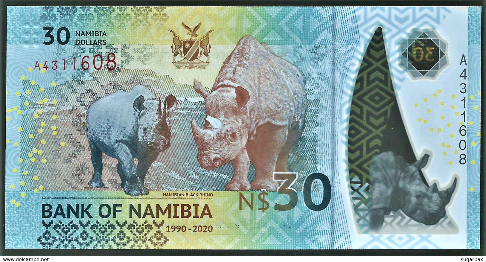 Namibia - 30 Dollars - 2020 - Pick New - Unc. - Polymer - Commemorative - Namibie