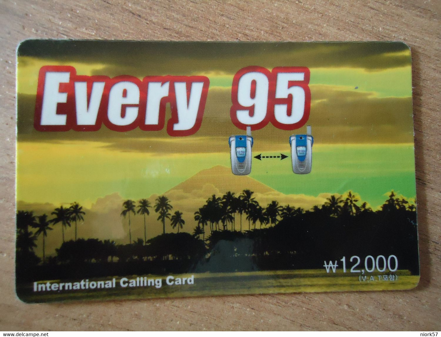 KOREA  USED CARDS PREPAID  EVERY 95 - Corea Del Nord
