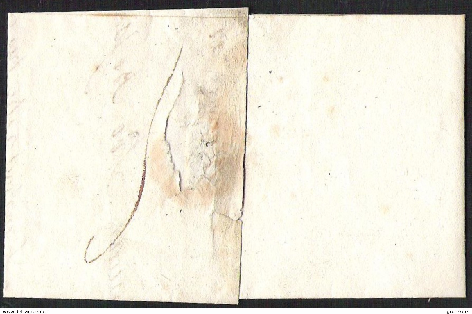 Voorloper BRUGGE 1824 Met Stempel BRUGGE FRANCO > Malines - 1815-1830 (Hollandse Tijd)