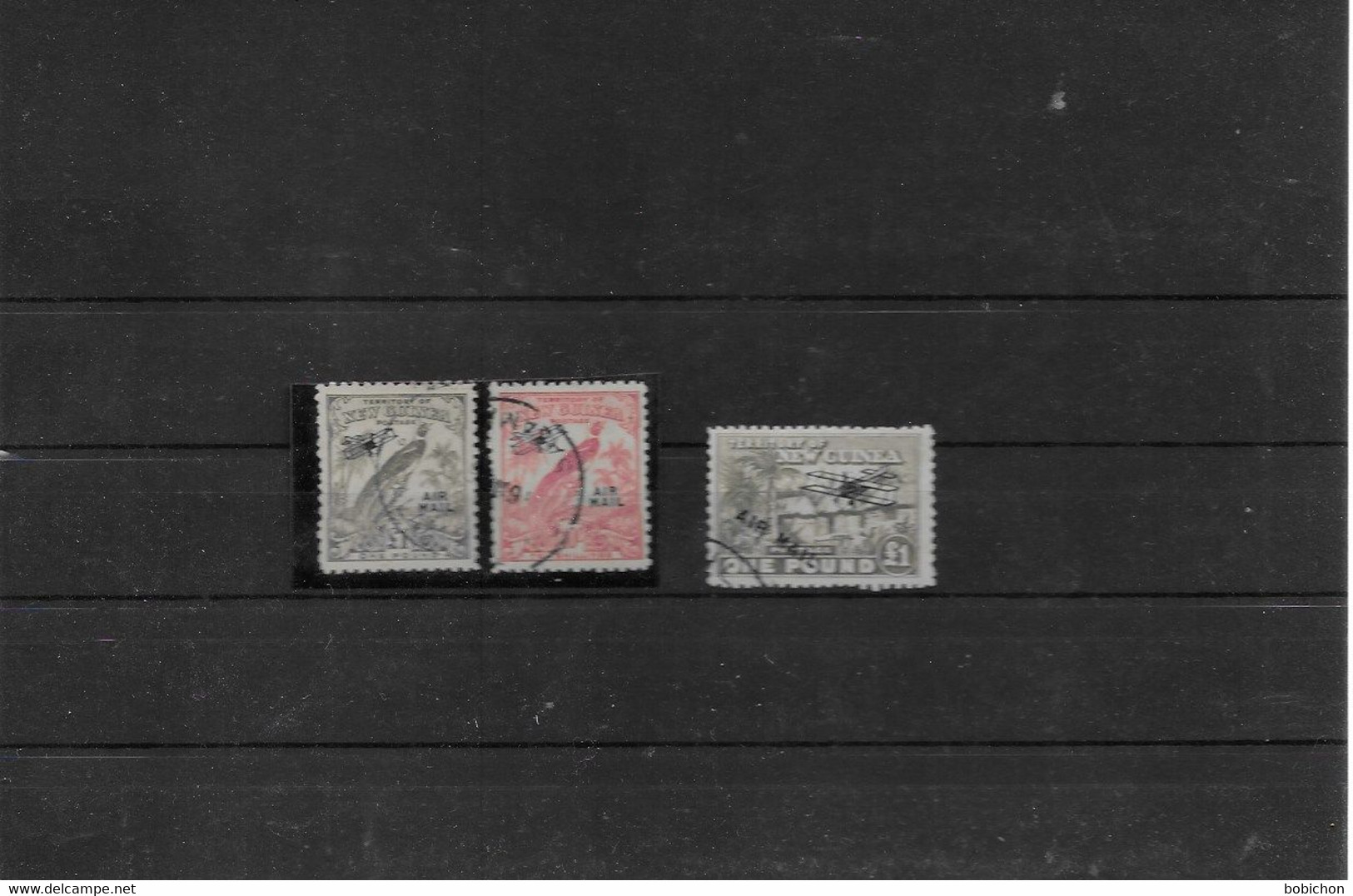 Nouvelle Guinée Lot Timbres Poste Aérienne Signée - Papua New Guinea