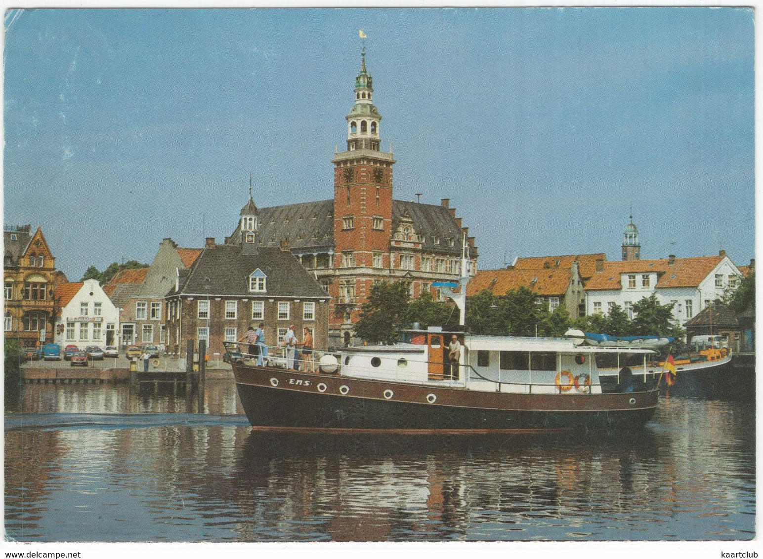 Leer: Rathaus - Passagierschiff MS 'EMS' / Ostfriesland - Leer