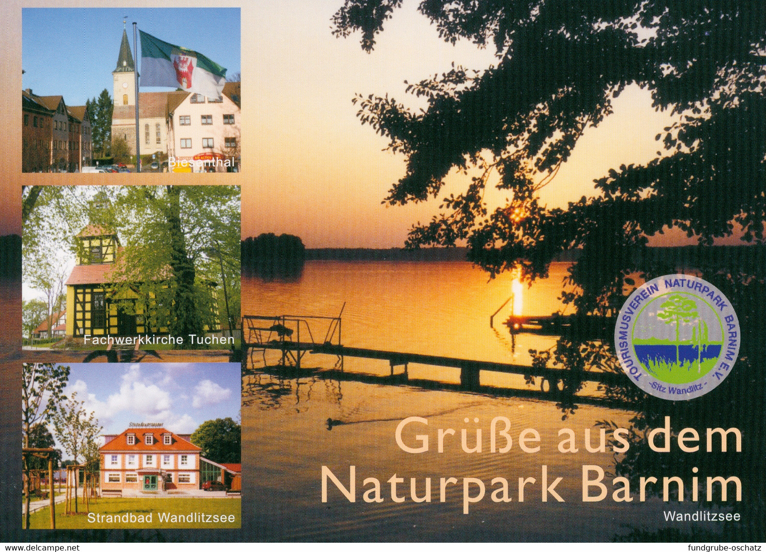 AK Naturpark Barnim Mit Biesenthal Fachwerkkirche Tuchen Wandlitz Strandbad Wandlitzsee - Biesenthal