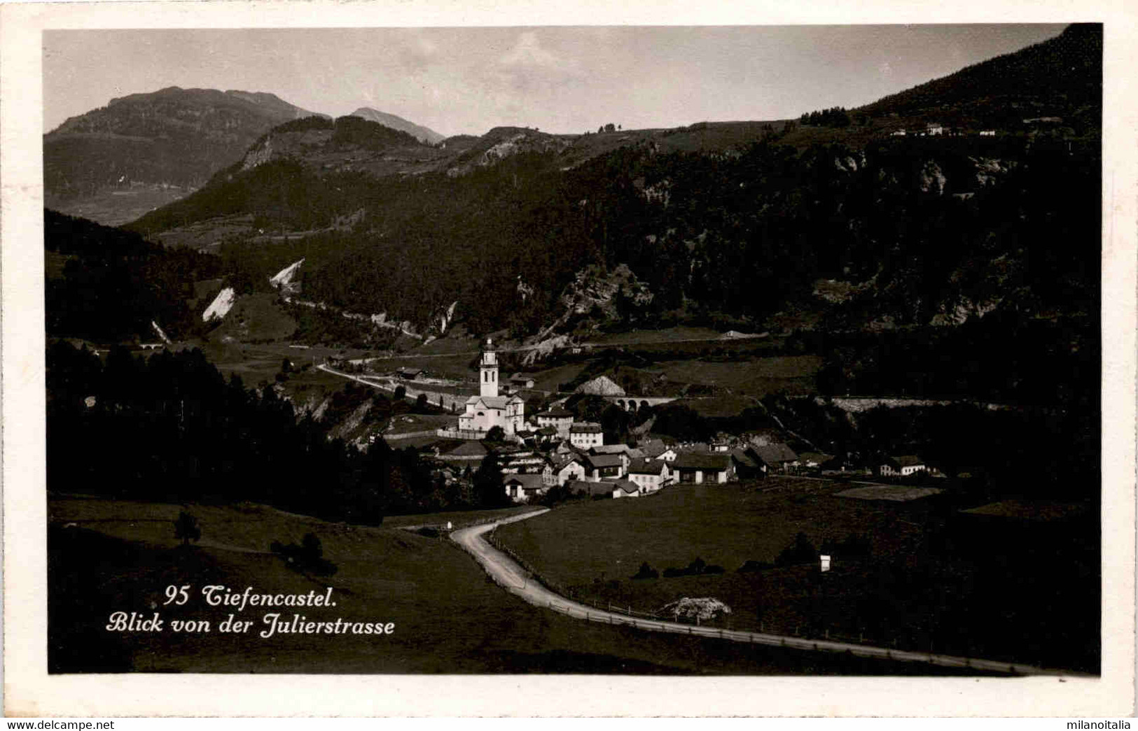 Tiefencastel - Blick Von Der Julierstrasse (95) - Tiefencastel