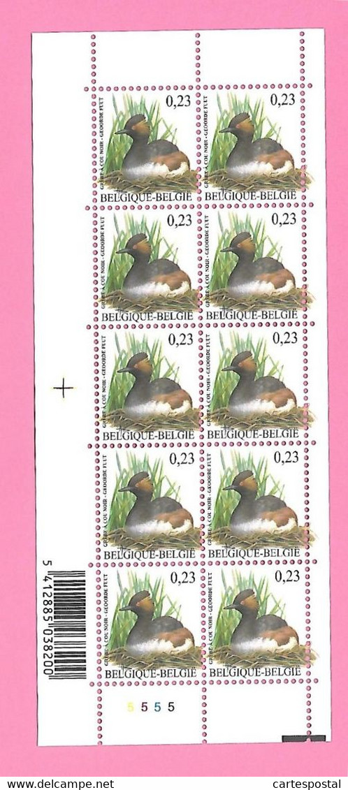 5482  -+-  BELGIQUE - 2006  N°  3546  Oiseaux De Buzin  Bloc De 10 Timbres  Neufs - Collezioni