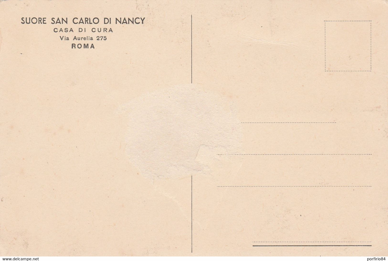 RARA CARTOLINA ROMA SUORE SAN CARLO DI NANCY ANNI 60 NON VIAGGIATA - Sanidad Y Hospitales