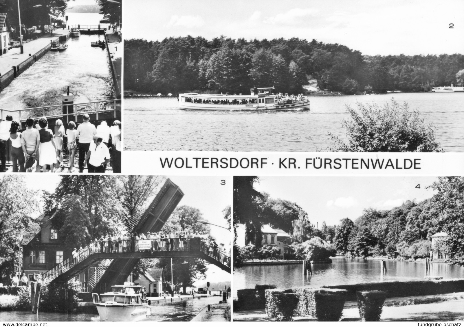 AK Woltersdorf Bei Berlin Schleuse Am Flakensee Kalksee - Woltersdorf