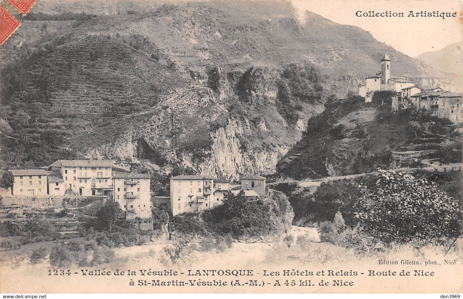 LANTOSQUE - Vallée De La Vésubie - Les Hôtels Et Relais - Route De Nice à Saint-Martin - Lantosque