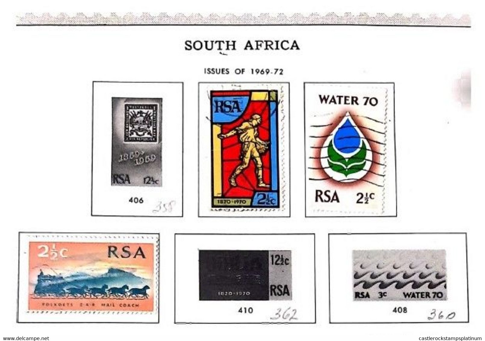 A) 1969-72, SOUTH AFRICA, CENTENARY OF THE FIRST TRANSVAAL STAMPS: FIRST SEAL, NATIONAL SOCIETY OF THE BIBLE - THE SOWER - Nuevos