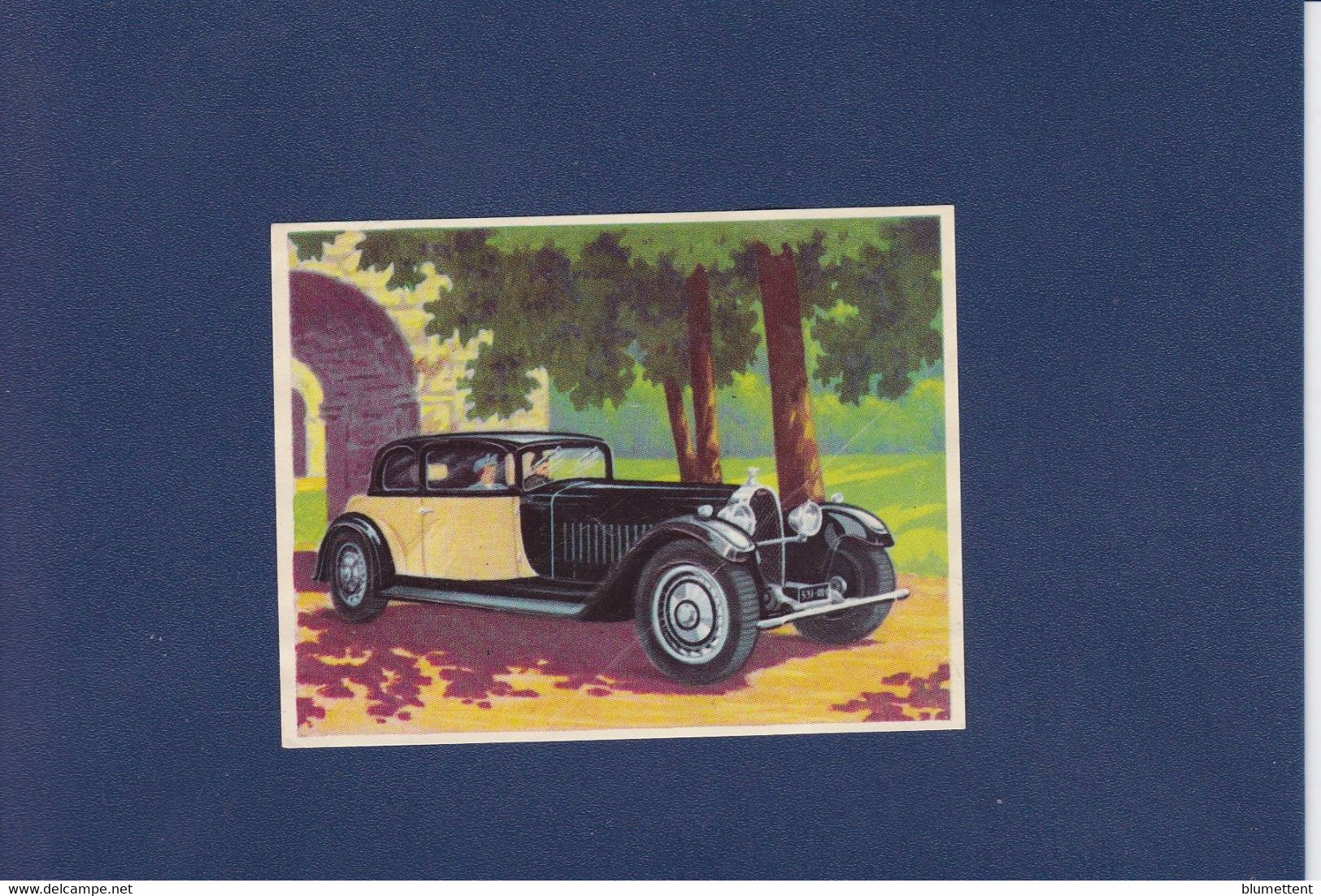 Chromo Image Chocolat Cantaloup Catala Maker Perpignan Gaufré Embossed Voiture Automobile 7,8 X 6 Bugatti Royal - Other & Unclassified