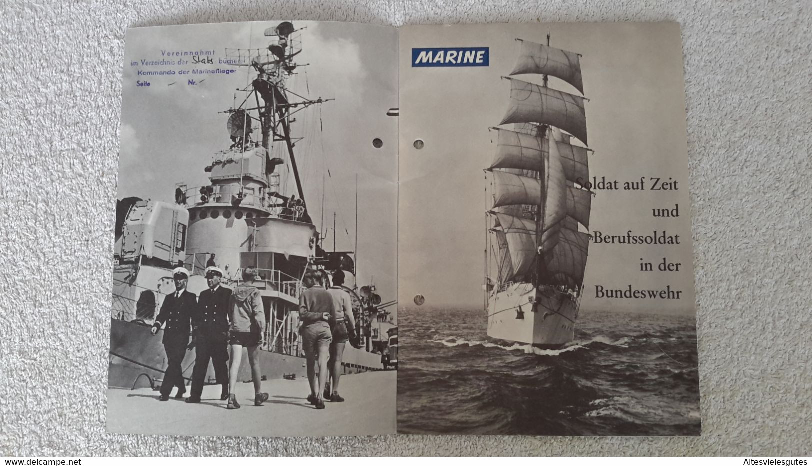 Heft Große Fahrt Stabs Bücherei Kommando Der Marineflieger Kiel = Holtenau 1960 Bundesmarine BW Militär Marine - Other & Unclassified