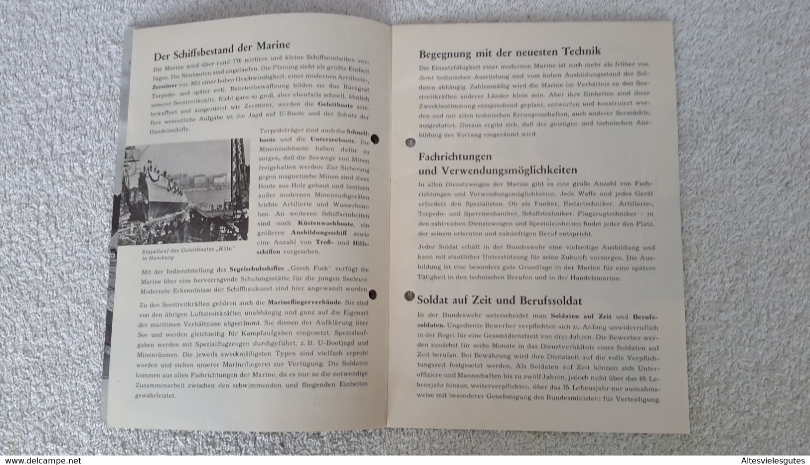 Heft Große Fahrt Stabs Bücherei Kommando der Marineflieger Kiel = Holtenau 1960 Bundesmarine BW Militär Marine