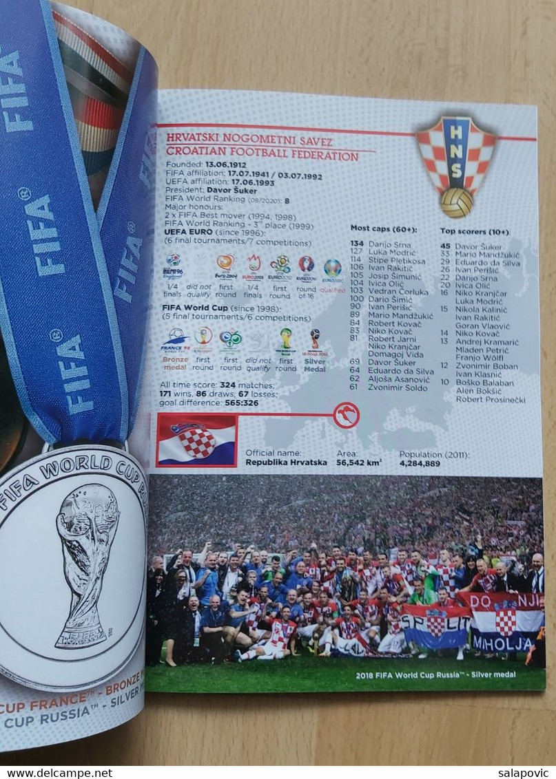 FOOTBALL MATCH PROGRAM  ZAGREB 11.10. 2020 UEFA NATIONS LEAGUE  CROATIA Vs SWEDEN, CROATIA Vs FRANCE - Bücher